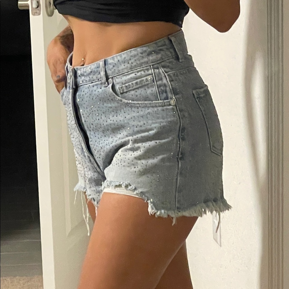 Rhinestone Jean shorts